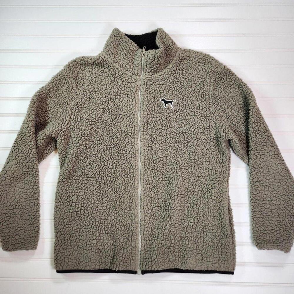 Cozy Women's Fleece Jacket with Zip-Up and Dog Patch XSmall